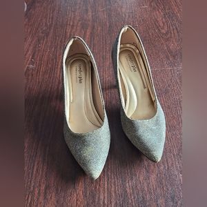 Metallic silver/gold Comfort Plus heels